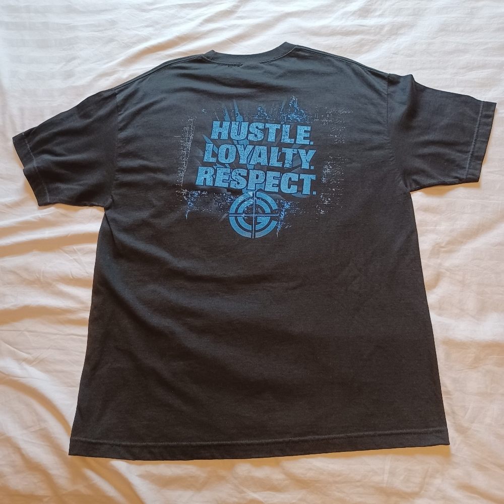 2002 Y2K WWE John Cena "Hustle Loyalty Respect" Black T-Shirt Adult XL Wrestling - Picture 2 of 12